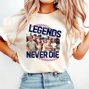 Legends Never Die Baseball Tee Retro Sandlot Style Comfort Colors Shirt 05